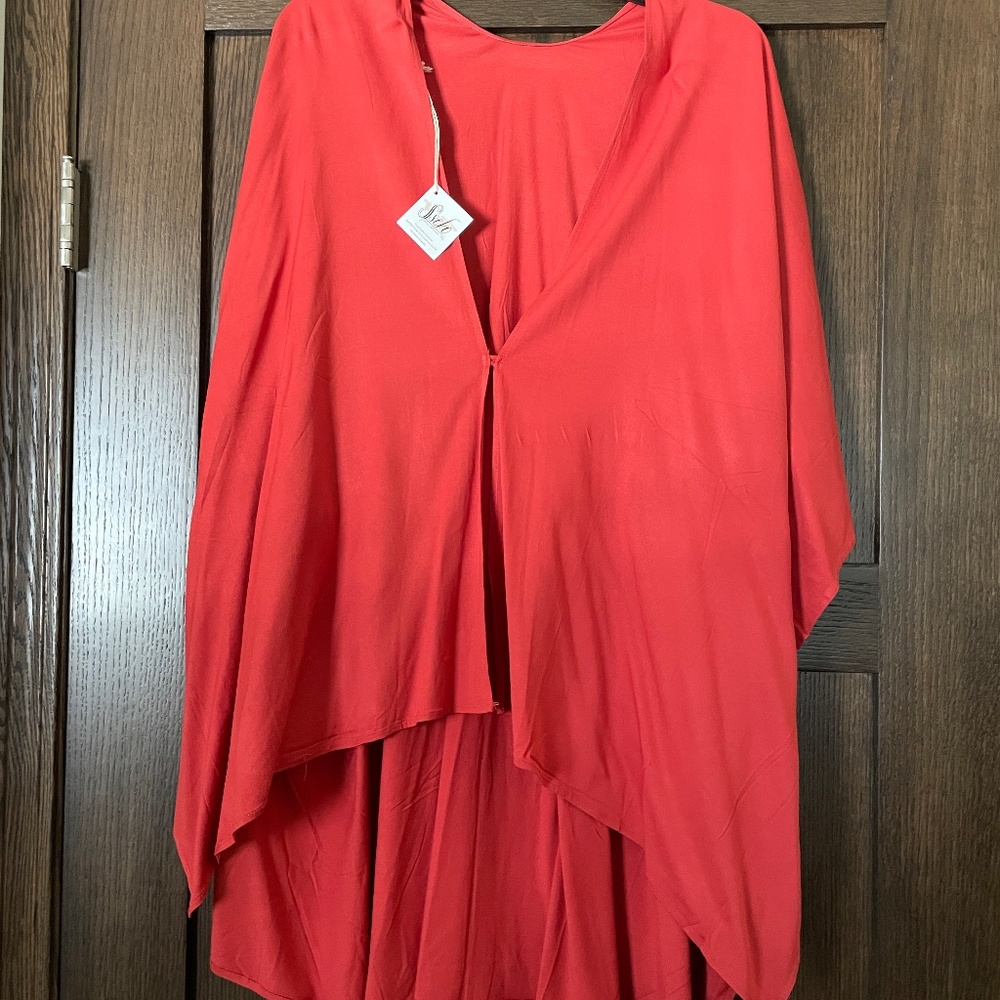 Sseko Designs Multiway Shawl in Tiger Lily